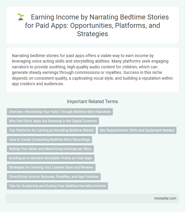 Earning Income by Narrating Bedtime Stories for Paid Apps: Opportunities, Platforms, and Strategies