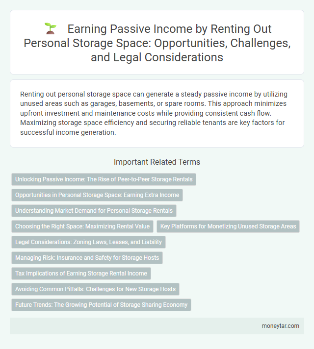 Earning Passive Income by Renting Out Personal Storage Space: Opportunities, Challenges, and Legal Considerations