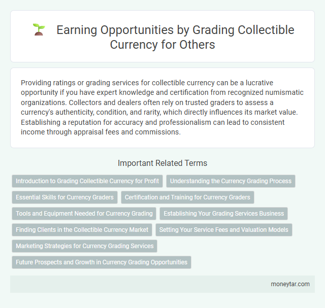 Earning Opportunities by Grading Collectible Currency for Others