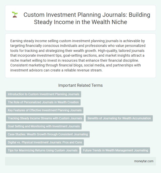 Custom Investment Planning Journals: Building Steady Income in the Wealth Niche