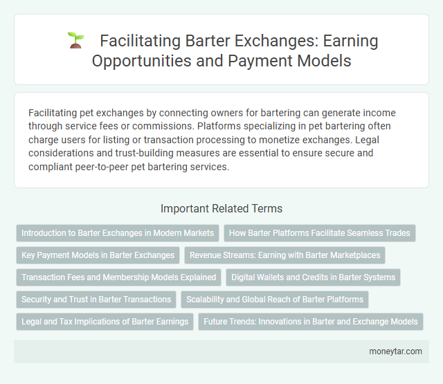Facilitating Barter Exchanges: Earning Opportunities and Payment Models