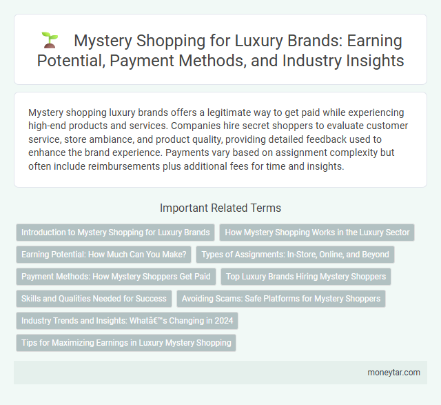 Mystery Shopping for Luxury Brands: Earning Potential, Payment Methods, and Industry Insights