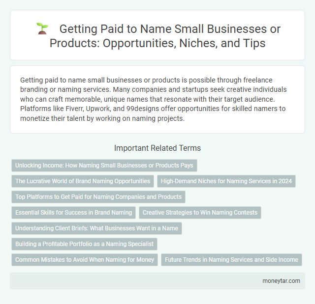 Getting Paid to Name Small Businesses or Products: Opportunities, Niches, and Tips