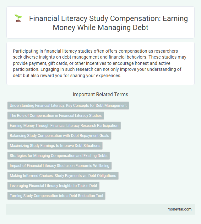 Financial Literacy Study Compensation: Earning Money While Managing Debt