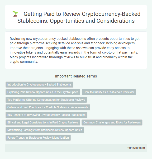 Getting Paid to Review Cryptocurrency-Backed Stablecoins: Opportunities and Considerations