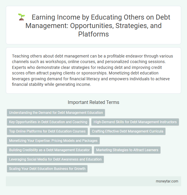 Earning Income by Educating Others on Debt Management: Opportunities, Strategies, and Platforms