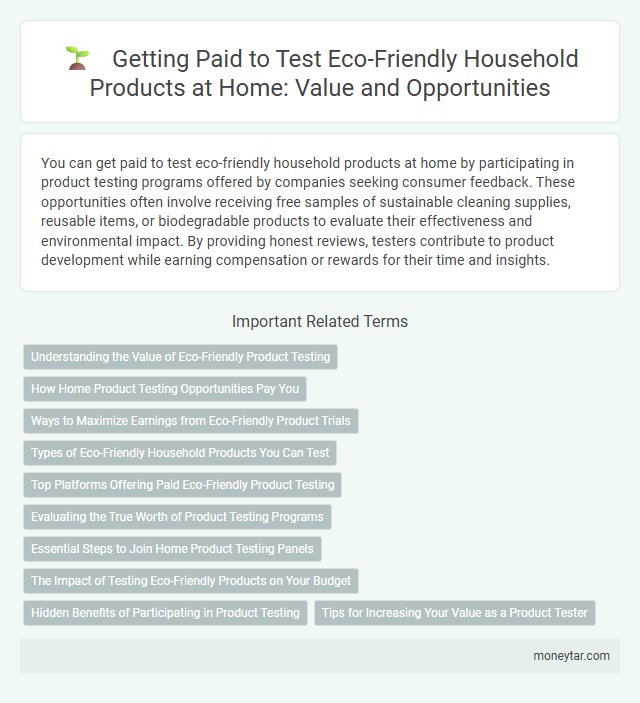 Getting Paid to Test Eco-Friendly Household Products at Home: Value and Opportunities