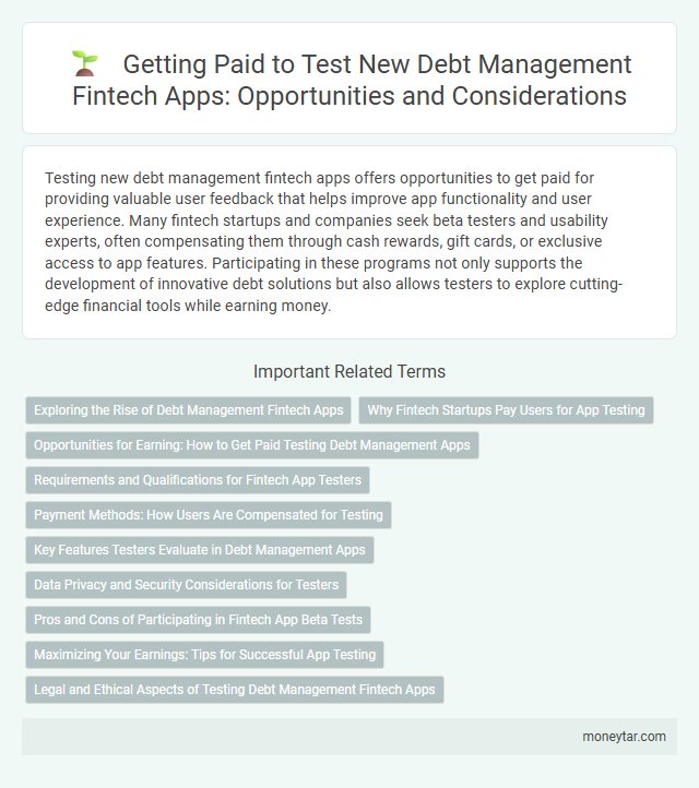Getting Paid to Test New Debt Management Fintech Apps: Opportunities and Considerations