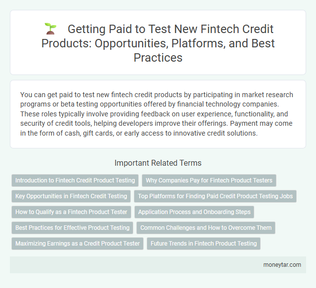 Getting Paid to Test New Fintech Credit Products: Opportunities, Platforms, and Best Practices