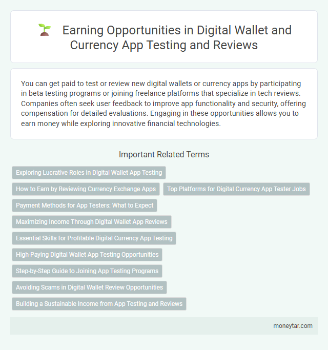 Earning Opportunities in Digital Wallet and Currency App Testing and Reviews