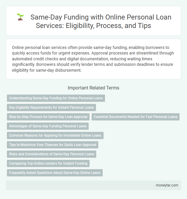 Same-Day Funding with Online Personal Loan Services: Eligibility, Process, and Tips