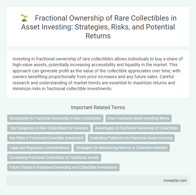 Fractional Ownership of Rare Collectibles in Asset Investing: Strategies, Risks, and Potential Returns