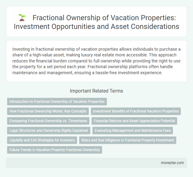 Fractional Ownership of Vacation Properties: Investment Opportunities and Asset Considerations