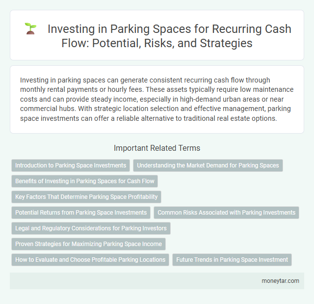 Investing in Parking Spaces for Recurring Cash Flow: Potential, Risks, and Strategies