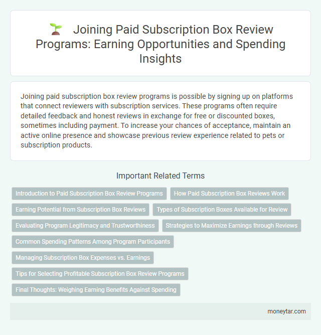 Joining Paid Subscription Box Review Programs: Earning Opportunities and Spending Insights