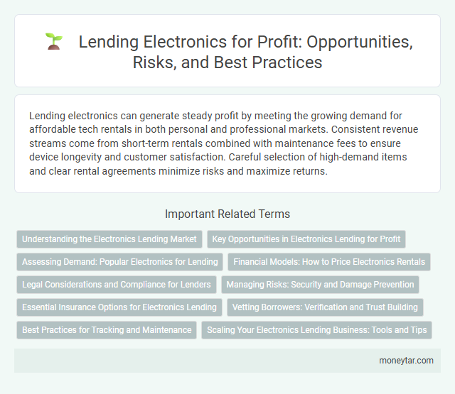 Lending Electronics for Profit: Opportunities, Risks, and Best Practices