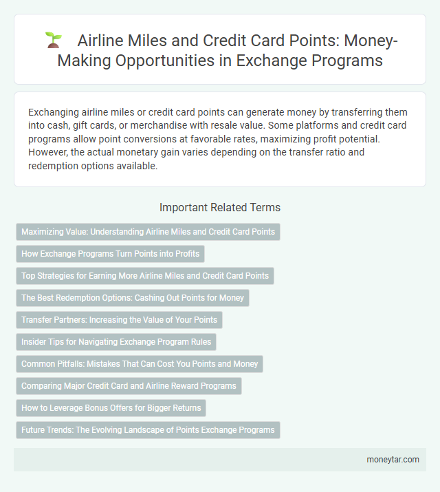 Airline Miles and Credit Card Points: Money-Making Opportunities in Exchange Programs