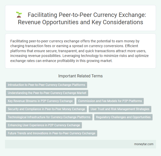 Facilitating Peer-to-Peer Currency Exchange: Revenue Opportunities and Key Considerations