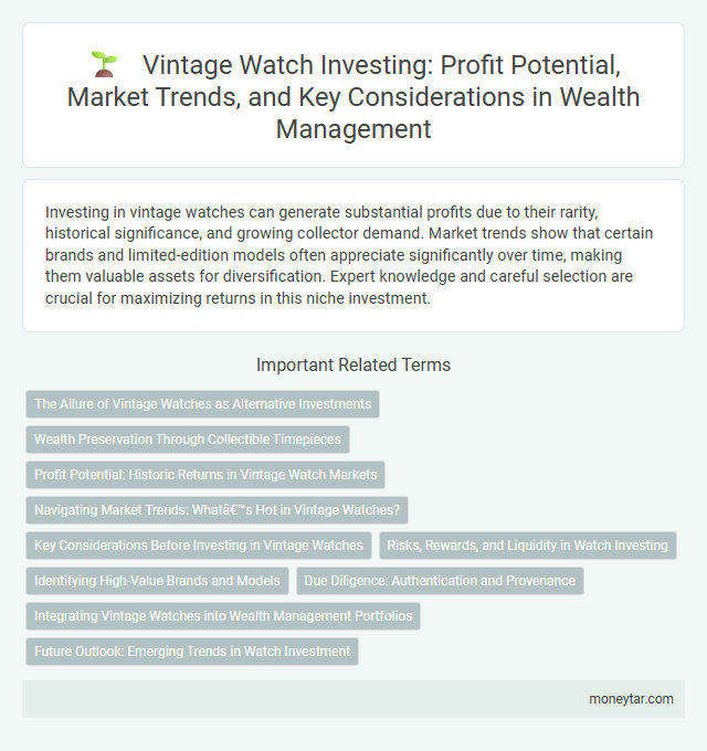 Vintage Watch Investing: Profit Potential, Market Trends, and Key Considerations in Wealth Management