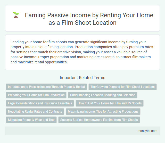 Earning Passive Income by Renting Your Home as a Film Shoot Location