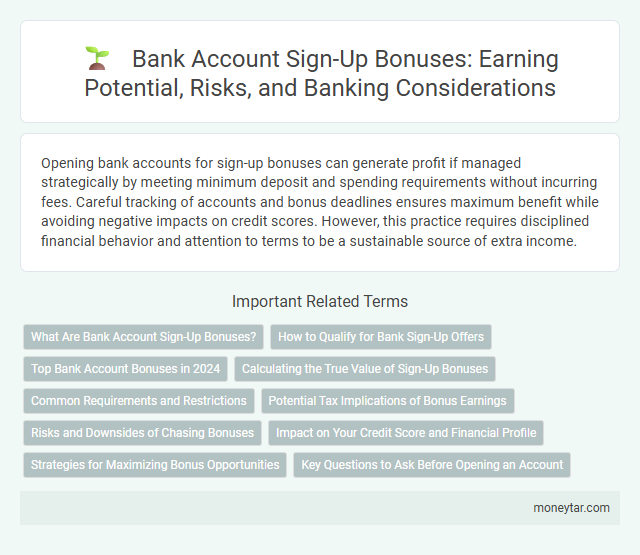 Bank Account Sign-Up Bonuses: Earning Potential, Risks, and Banking Considerations