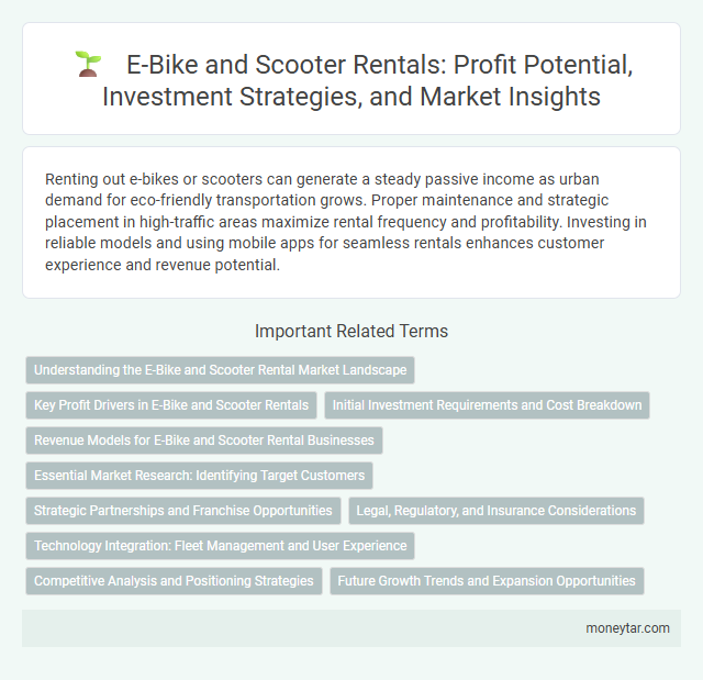 E-Bike and Scooter Rentals: Profit Potential, Investment Strategies, and Market Insights