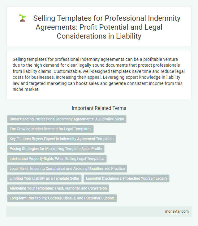 Selling Templates for Professional Indemnity Agreements: Profit Potential and Legal Considerations in Liability