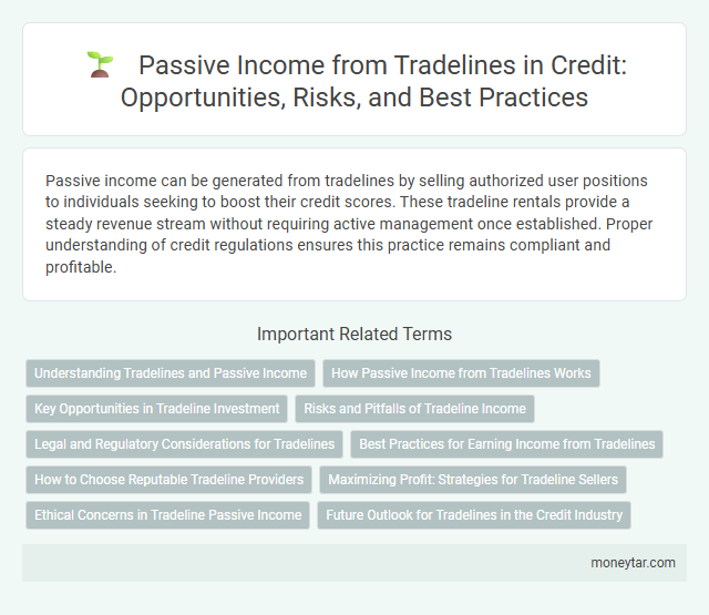 Passive Income from Tradelines in Credit: Opportunities, Risks, and Best Practices