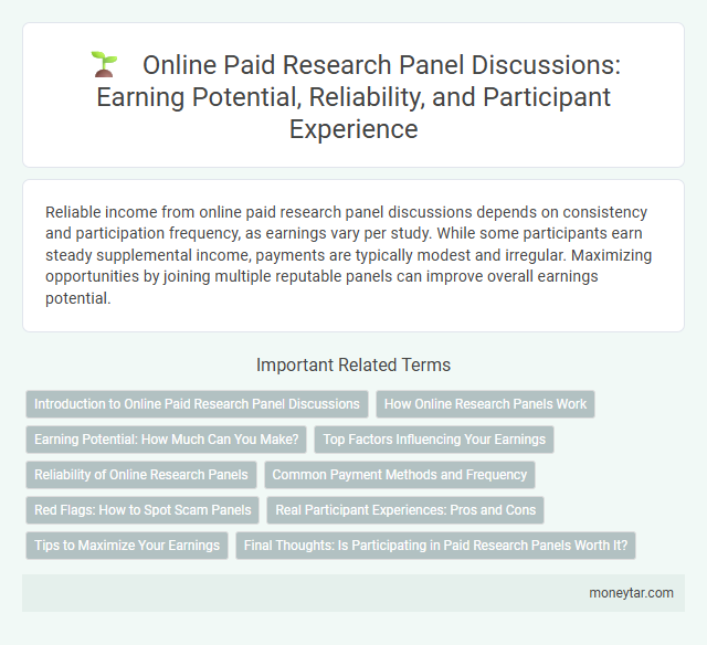 Online Paid Research Panel Discussions: Earning Potential, Reliability, and Participant Experience