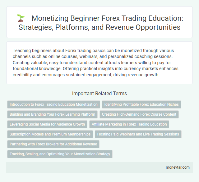 Monetizing Beginner Forex Trading Education: Strategies, Platforms, and Revenue Opportunities