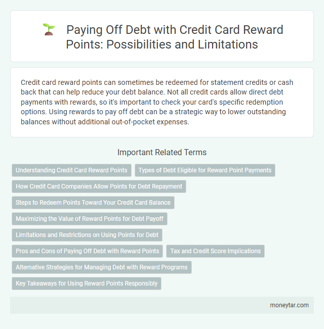 Paying Off Debt with Credit Card Reward Points: Possibilities and Limitations