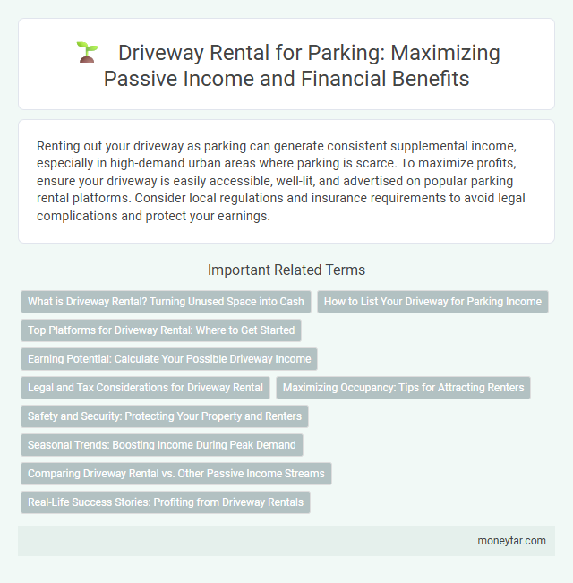 Driveway Rental for Parking: Maximizing Passive Income and Financial Benefits