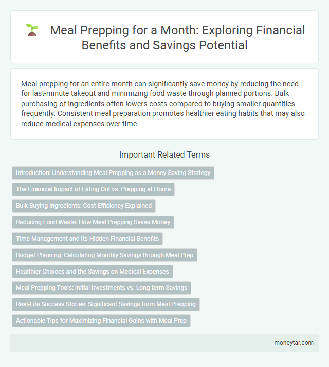 Meal Prepping for a Month: Exploring Financial Benefits and Savings Potential