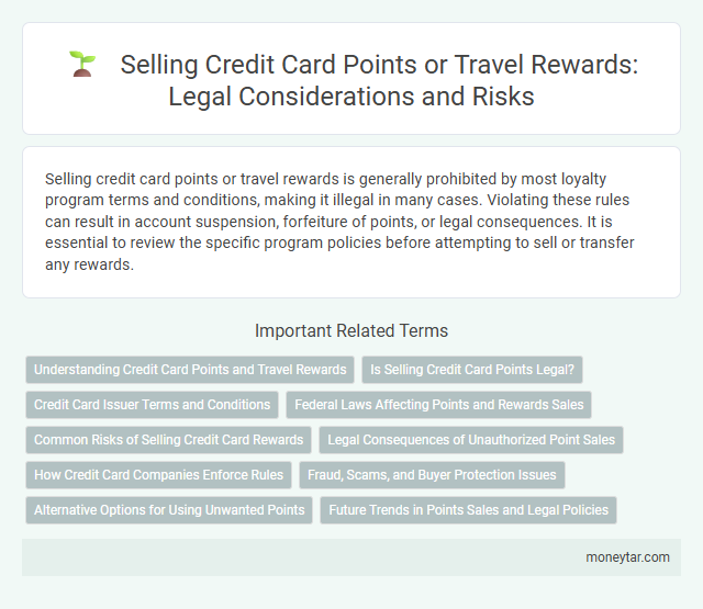 Selling Credit Card Points or Travel Rewards: Legal Considerations and Risks
