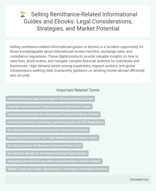 Selling Remittance-Related Informational Guides and Ebooks: Legal Considerations, Strategies, and Market Potential
