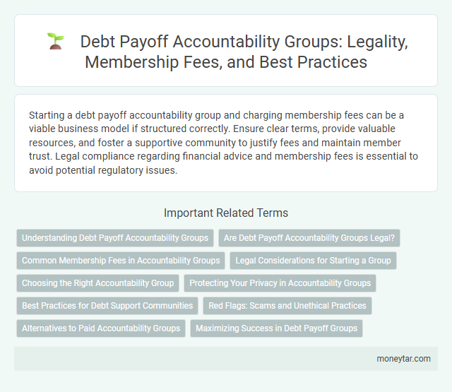 Debt Payoff Accountability Groups: Legality, Membership Fees, and Best Practices