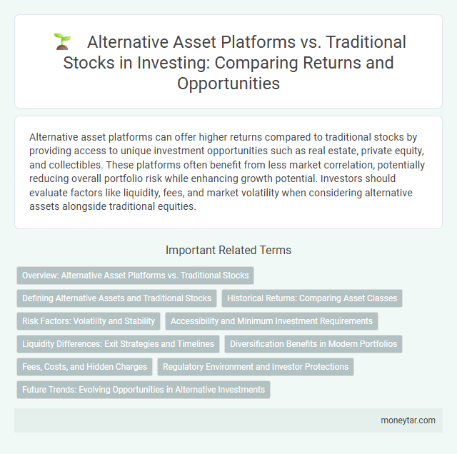 Alternative Asset Platforms vs. Traditional Stocks in Investing: Comparing Returns and Opportunities