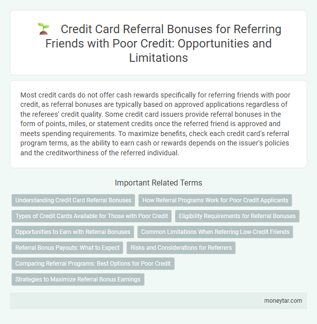 Credit Card Referral Bonuses for Referring Friends with Poor Credit: Opportunities and Limitations