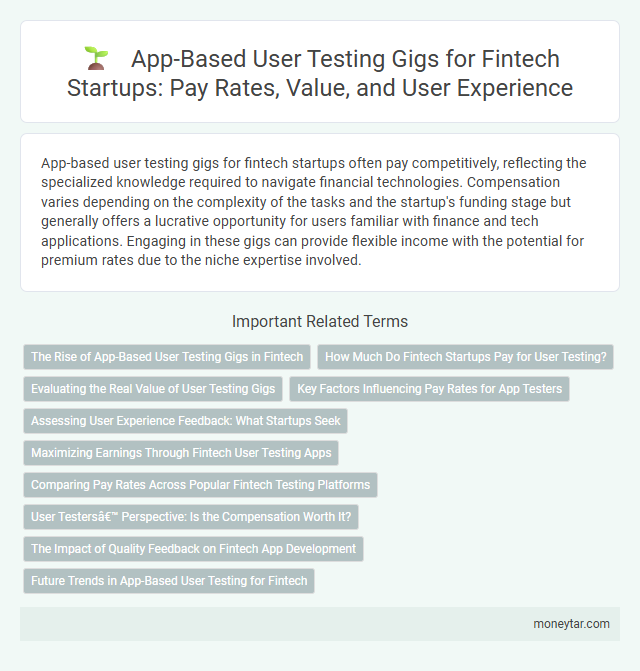 App-Based User Testing Gigs for Fintech Startups: Pay Rates, Value, and User Experience