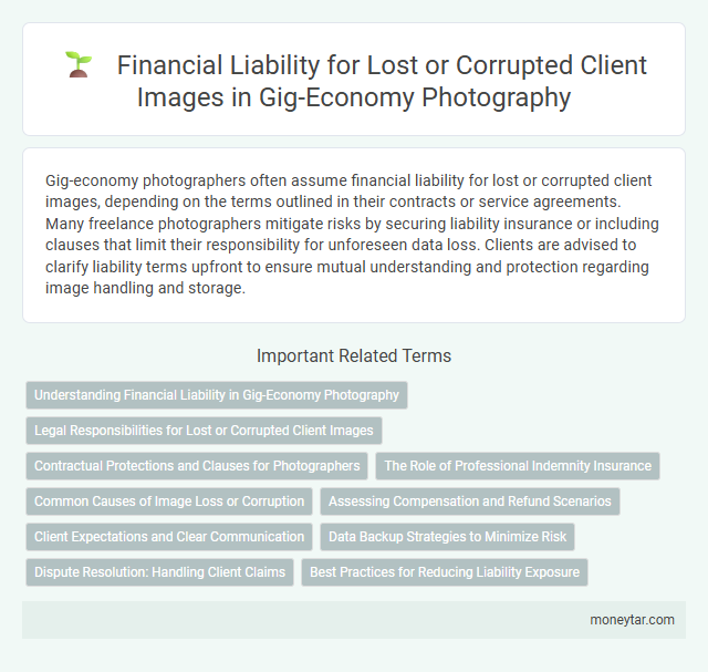Financial Liability for Lost or Corrupted Client Images in Gig-Economy Photography