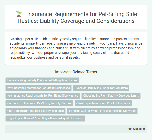 Insurance Requirements for Pet-Sitting Side Hustles: Liability Coverage and Considerations