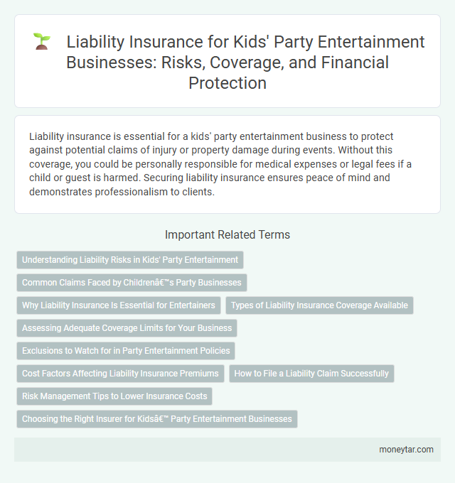 Liability Insurance for Kids' Party Entertainment Businesses: Risks, Coverage, and Financial Protection