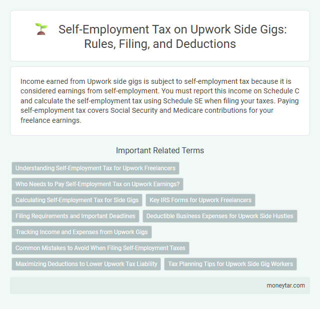 Self-Employment Tax on Upwork Side Gigs: Rules, Filing, and Deductions