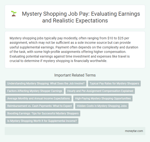 Mystery Shopping Job Pay: Evaluating Earnings and Realistic Expectations