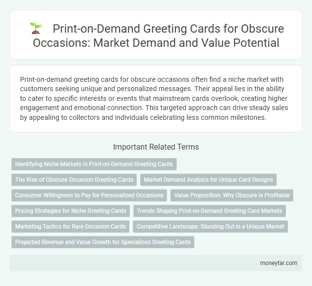 Print-on-Demand Greeting Cards for Obscure Occasions: Market Demand and Value Potential