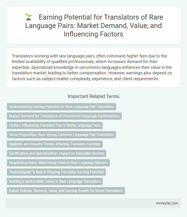 Earning Potential for Translators of Rare Language Pairs: Market Demand, Value, and Influencing Factors