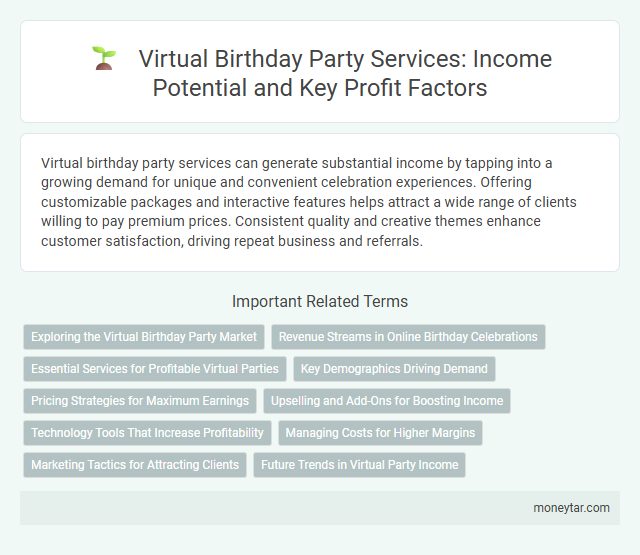 Virtual Birthday Party Services: Income Potential and Key Profit Factors