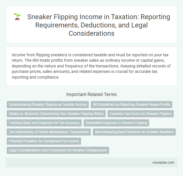 Sneaker Flipping Income in Taxation: Reporting Requirements, Deductions, and Legal Considerations