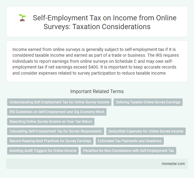 Self-Employment Tax on Income from Online Surveys: Taxation Considerations