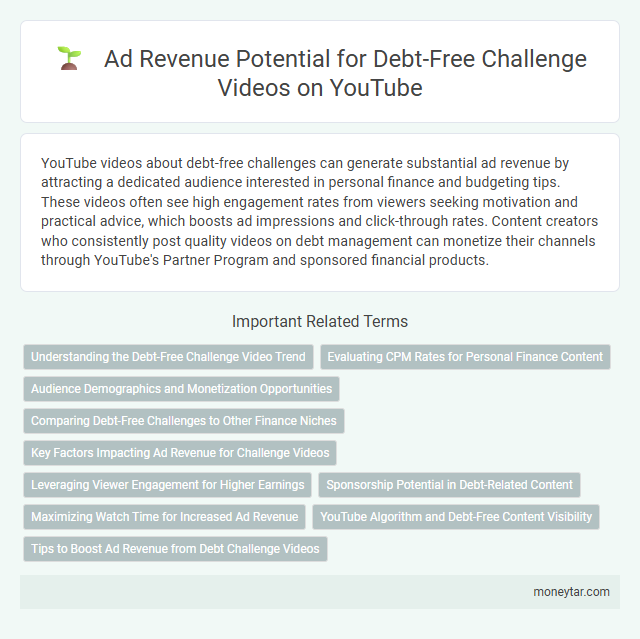 Ad Revenue Potential for Debt-Free Challenge Videos on YouTube